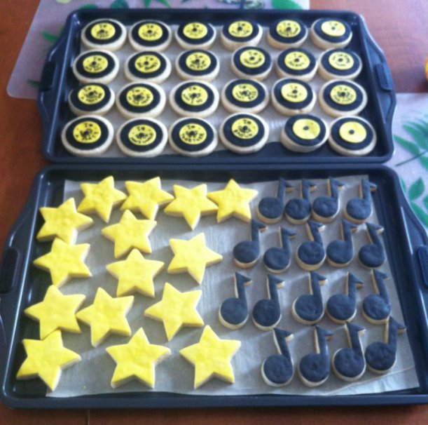2015-04-11 record star music note cookies 01