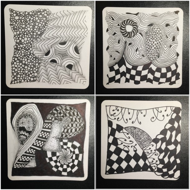 zentangle collage 10- 13