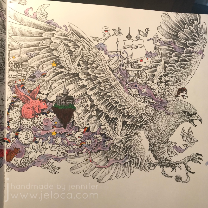 Playing with Caran D'Ache Neocolor II watercolor crayons in Kerby Rosanes'  imagimorphia