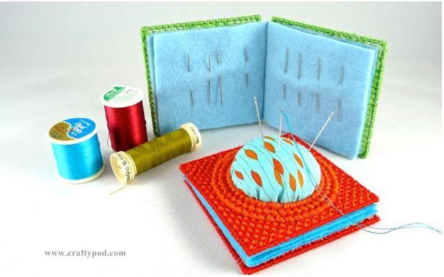 Craft hack: Stiffened felt for projects (instructions in captions