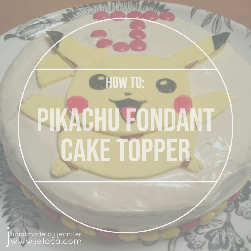 How to: DIY Pikachu Fondant Cake Topper